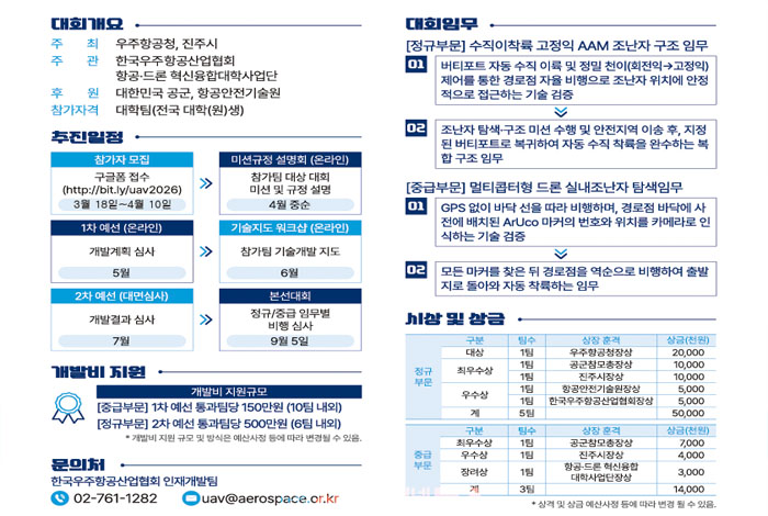 제24회 한국로봇항공기 경연대회(AAM Tech Challenge)