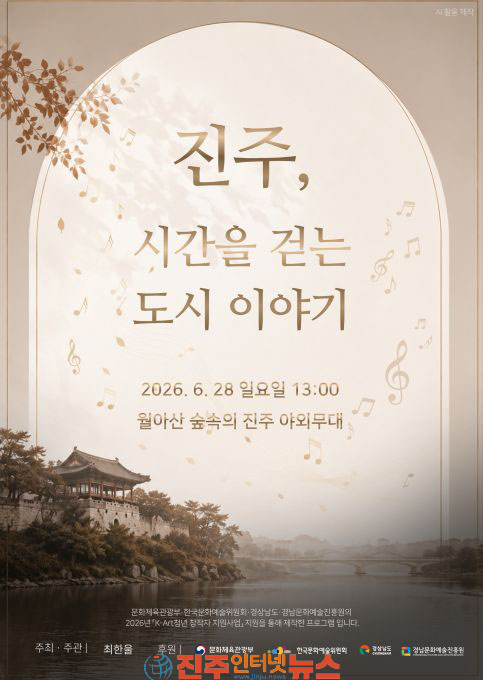 청년 음악가 최한울 융복합 창작 공연 진주, 시간을 걷는 도시의 이야기