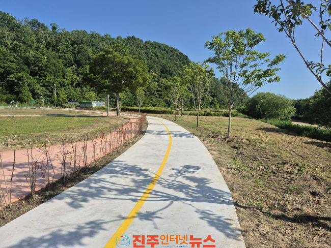 진주시 금산 송백지구 자전거도로 정식 개통