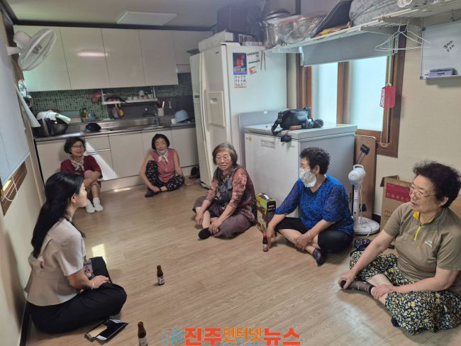 진주시 하대동 폭염 대비 무더위쉼터 경로당 점검
