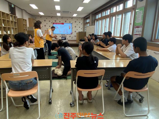 사천시 청소년방과후아카데미 청소년 응급처치교육 운영