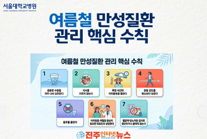 폭염에 만성질환자 더 위험하다…고혈압·당뇨병 환자가 꼭 지켜야 할 여름 건강수칙