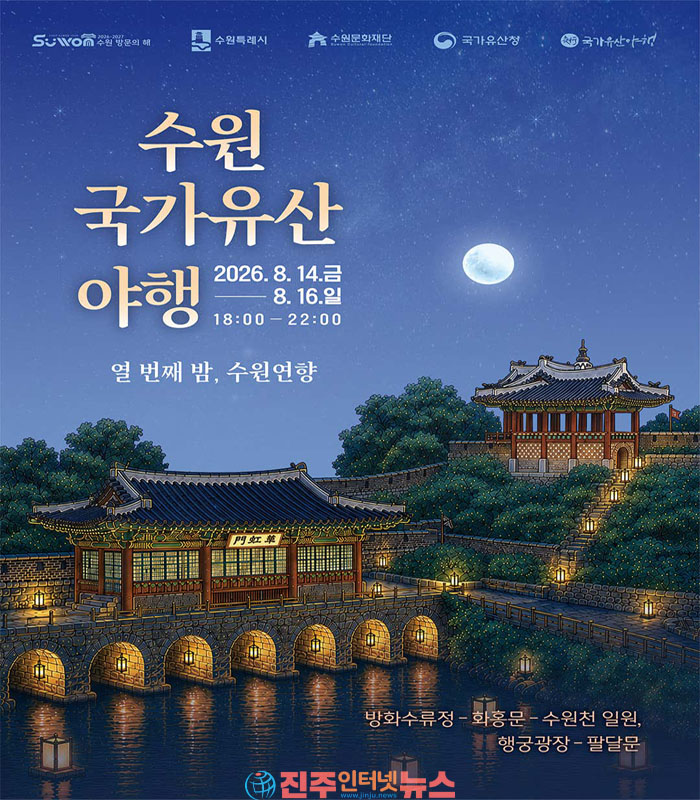 10주년 맞아 행사 공간 확대…방화수류정·화홍문·수원천부터 행궁광장·팔달문까지 ‘8야’ 프로그램 총출동