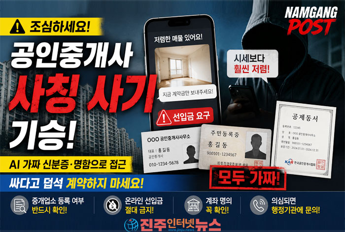 공인중개사 사칭 부동산 사기, 이제는 AI까지 동원…“싸다고 덥석 계약하지 마세요”