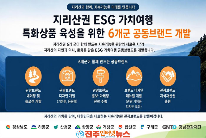 하동·산청·함양·거창·합천·구례 연계…지역소비·체류시간 늘리는 지속가능 관광모델 시험대