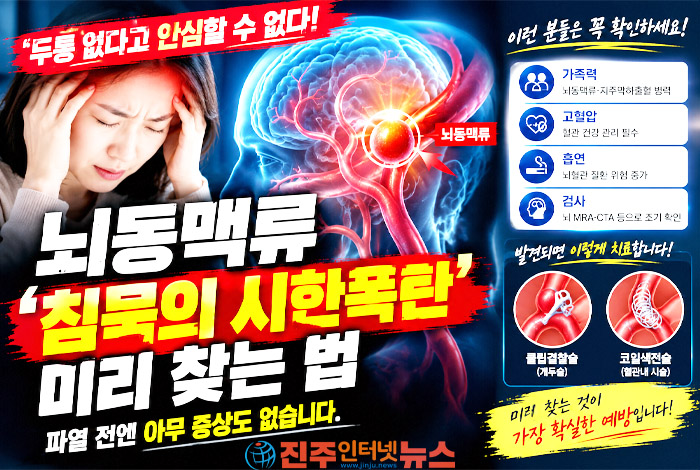 갑자기 터지는 뇌동맥류…두통 없던 사람도 조심해야 하는 이유