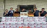 남해군4-H연합회 기부 홍감자 500kg 학교급식 공급